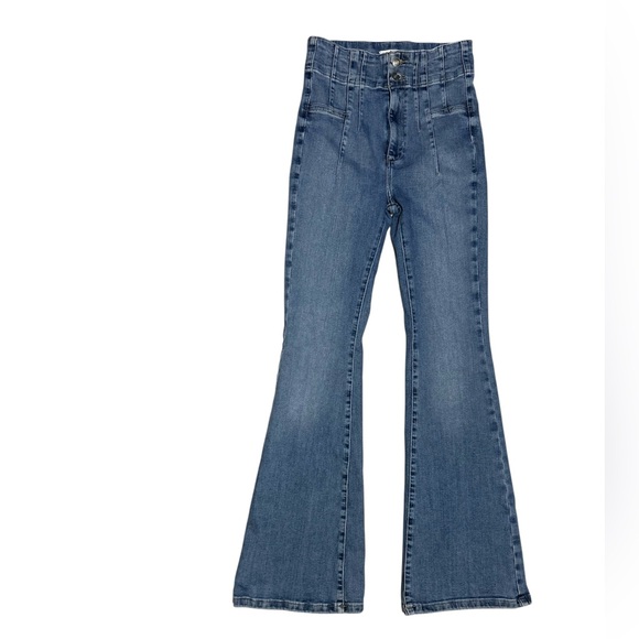 We The Free Jayde Flare Jeans Blue Size 27 - Picture 3 of 6